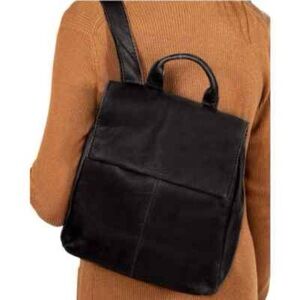 American Leather Co. Liberty Backpack Minimalist Comfy Multipurpose In Black